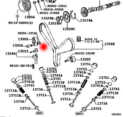 OEM 13505-50030 1350550021 TENSION ROLLER FOR LEXUS GS(S16)400(UZS160,UZS160R